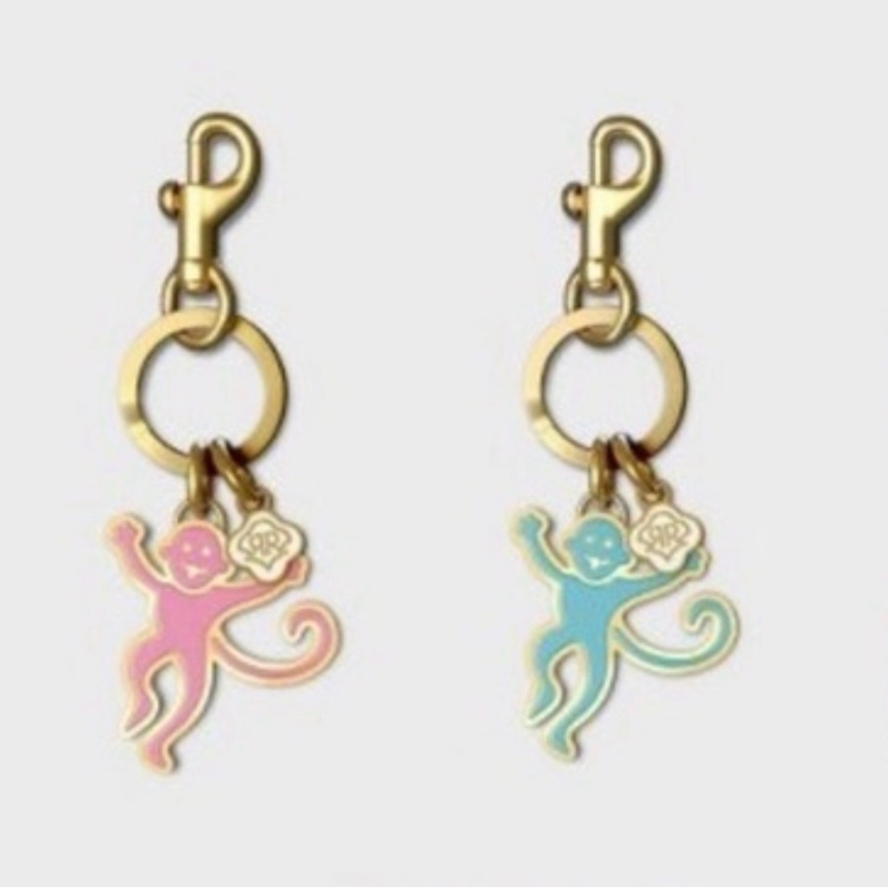 Roller Rabbit X Target Monkey Keychains Bundle Of… - image 1